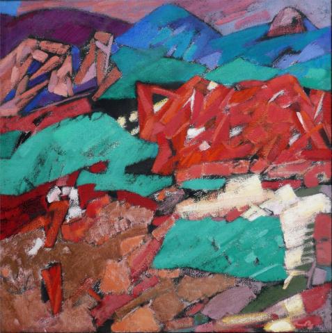 Antonius van der Pas-Malerei-80er-00-263-Paysage 1984