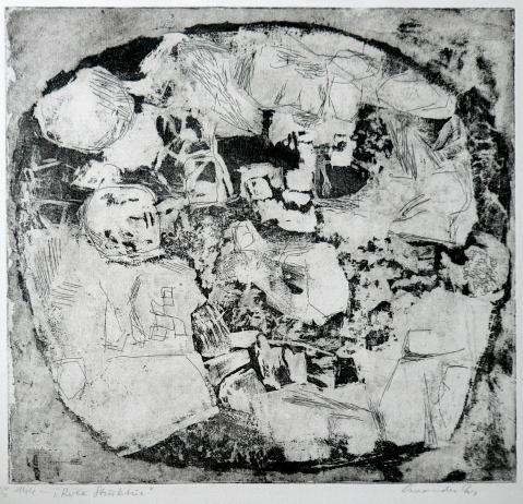 Antonius van der Pas-Radierungen Abstrakt-00-2200-Roca Struktur-undatiert