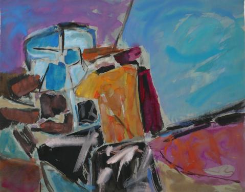 60er-Gouachen-Aquarelle-XVII-633