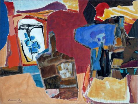 Antonius van der Pas-Collage-60er-06-033-Ohne Titel 196x