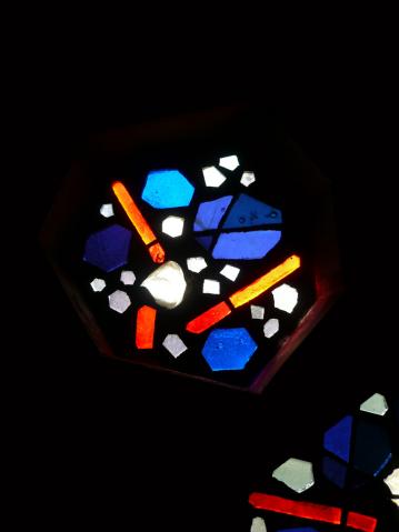 Antonius van der Pas-Betonglasfenster-Kapelle des Altenheims der Kirche Herz Jesu-14-958-1970