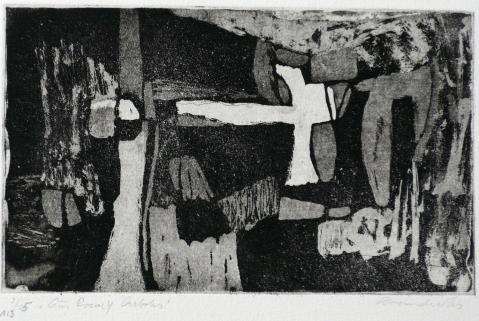 Antonius van der Pas-Radierungen Abstrakt-00-2250-Aus Rocas y Arboles-undatiert