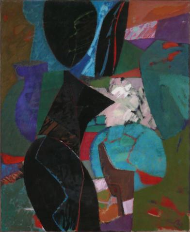 Antonius van der Pas-Malerei-70er-02-108-Paysage Provence II 1974